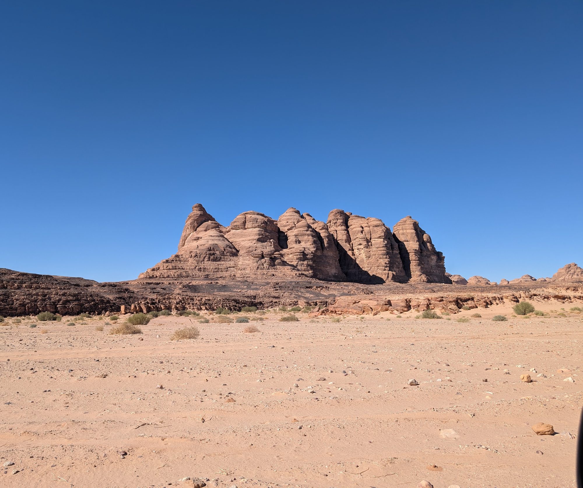 Striped sandstone formations